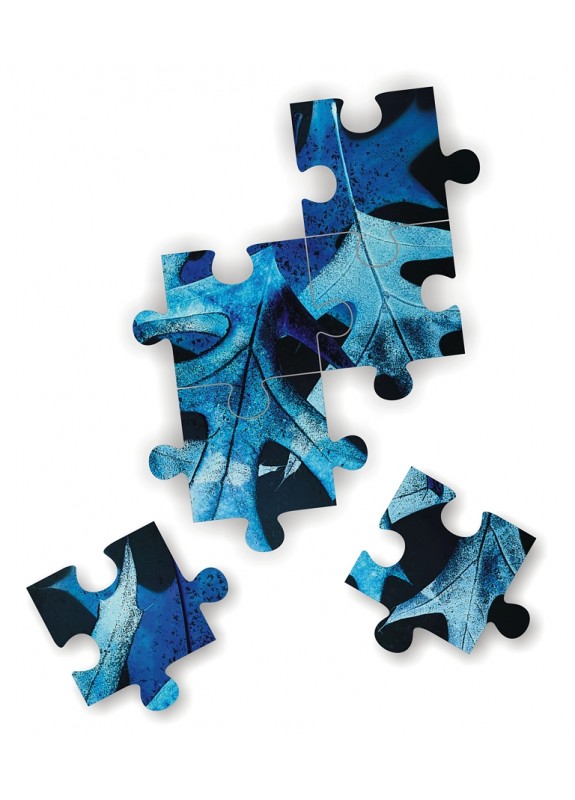 Puzzle - Blue Ice Leaves